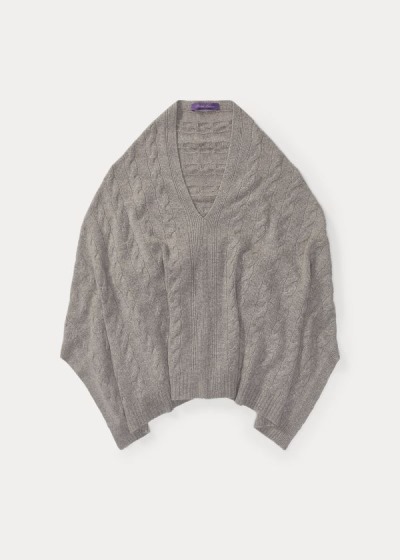 Poncho Ralph Lauren Cable Cashmere Mulher 18659-AJDM